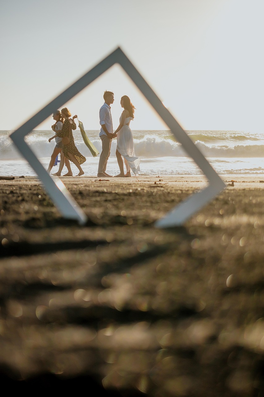 couple, sea, beach, bali, frame, pose, people, love, kiss, water, summer, romantic, romance, together, happy, nature, holiday, outdoors, sunset, relationship, wedding, hug, brown wedding, brown frame, brown kiss, brown hug, brown together